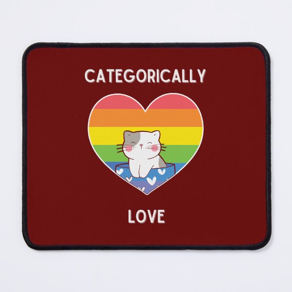 Item preview, Categorically Love Dark Red Background designed and sold by CushyNest.