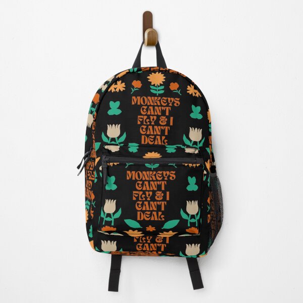 Item preview, Monkeys Can't Fly & I Can't Deal: Floral Sass Against Narcissists! designed and sold by 21 Tulips.