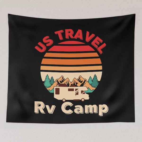 Item preview, Us Travel Rv Camp designed and sold by ArtisShops.