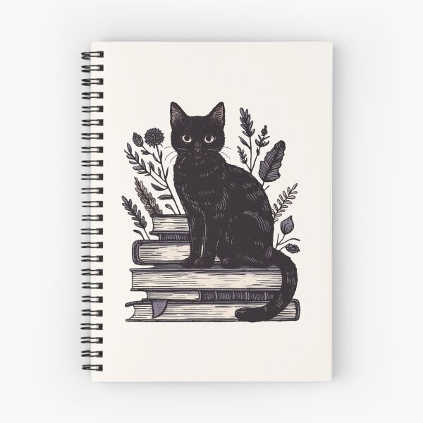 Item preview, Black Cat And Books designed and sold by VibeInkDesign.