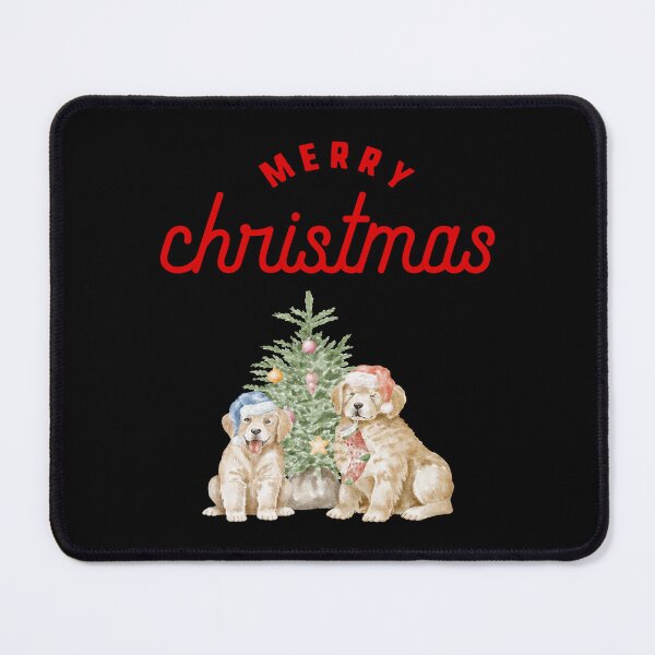 Artikelvorschau, Frohe Weihnachtshunde, Feiertagshundedesign, festliche Eckzähne entworfen und verkauft von BirdsnStuff.