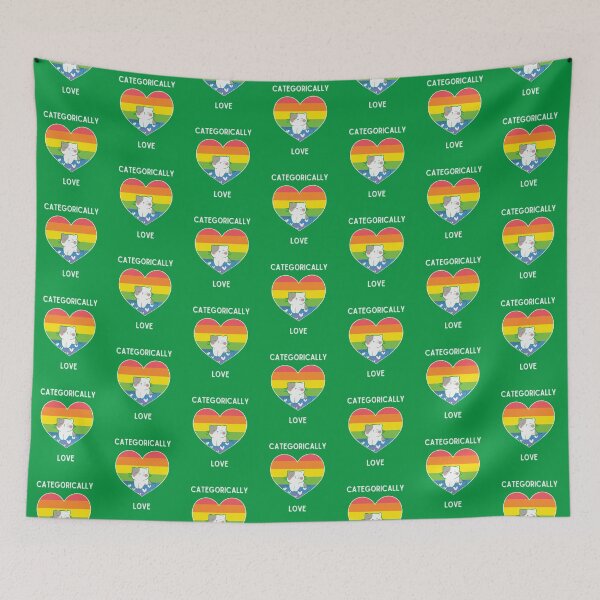 Item preview, Categorically Love Kelly Green Background II designed and sold by CushyNest.
