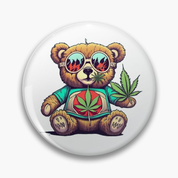 Item preview, Hippie Furry Bearbie Bear Arms Get High Funny Colorful Cute Humor Popart Style  designed and sold by ShopSunday.