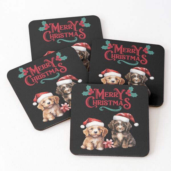 Item preview, Merry Christmas Dogs, Holiday Dog Design, Festive Canines designed and sold by BirdsnStuff.