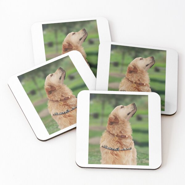 Artikelvorschau, Golden Retriever Service Dog Digitale Kunst entworfen und verkauft von redcryingangels.