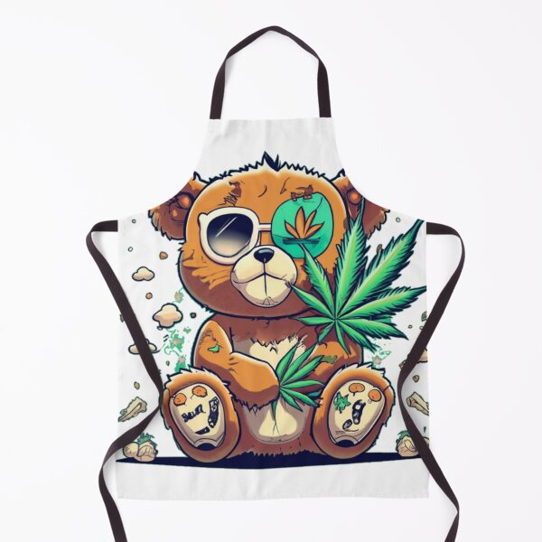 Item preview, Hippie Positivity Furry Bearbie Bear Arms Get High Funny Colorful Cute Humor Popart Style designed and sold by ShopSunday.
