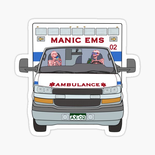 Item preview, Manic EMS Ambulance designed and sold by AxO2Shop.