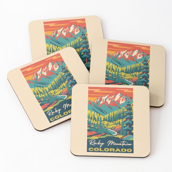Item preview, A Vintage Travel Art of the Rocky Mountain National Park - Colorado - US  designed and sold by GoodOldVintage.