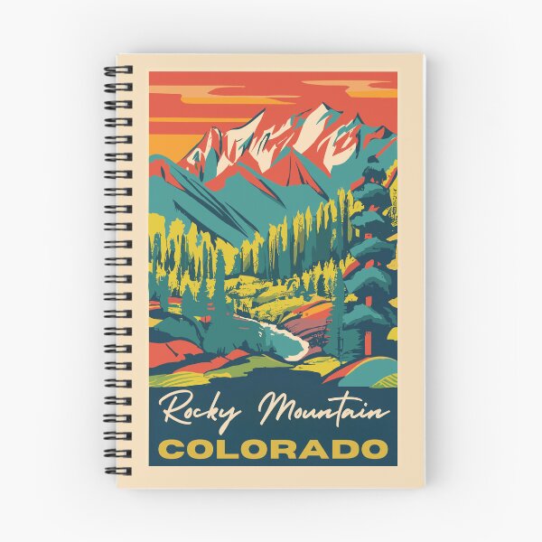 Item preview, A Vintage Travel Art of the Rocky Mountain National Park - Colorado - US  designed and sold by GoodOldVintage.