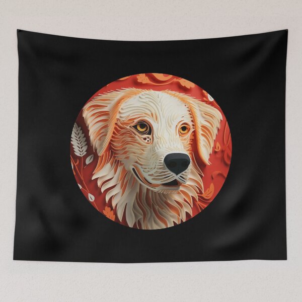 Item preview, Dog paper cut craft designed and sold by Marten-Store.