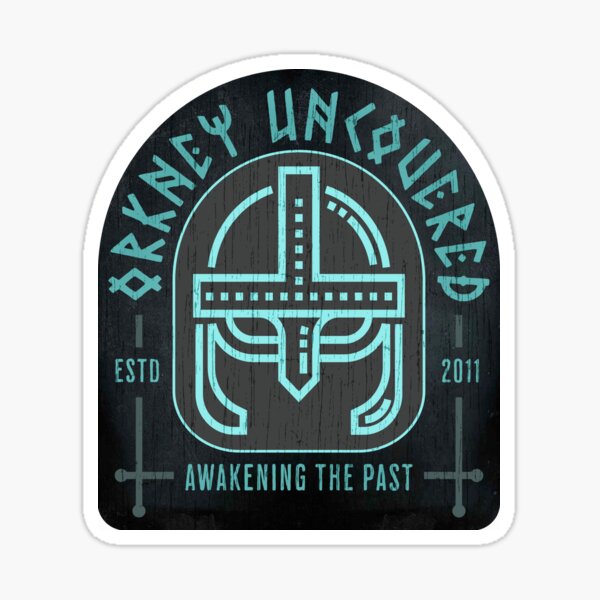 Orkney Viking Helmet - Orkney Uncovered Sticker
