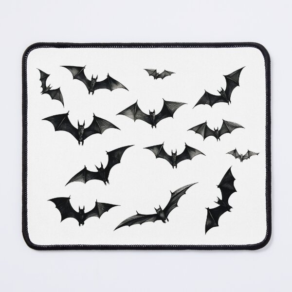 Item preview, Cloud of Bats (greyscale bats) designed and sold by AllAmericanCrow.