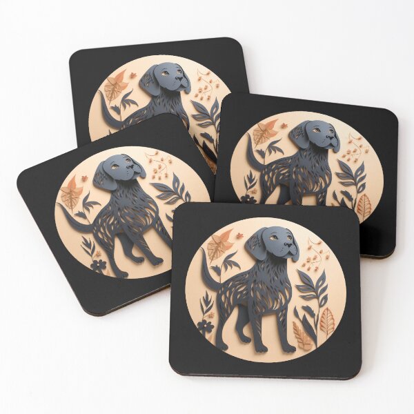 Item preview, Dog paper cut craft 2 designed and sold by Marten-Store.