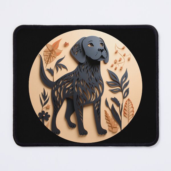 Item preview, Dog paper cut craft 2 designed and sold by Marten-Store.