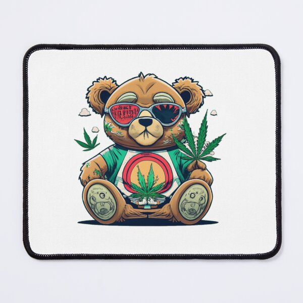 Item preview, Trippy Furry Bearbie Bear Arms Get High Funny Colorful Cute Humor Popart Style designed and sold by ShopSunday.