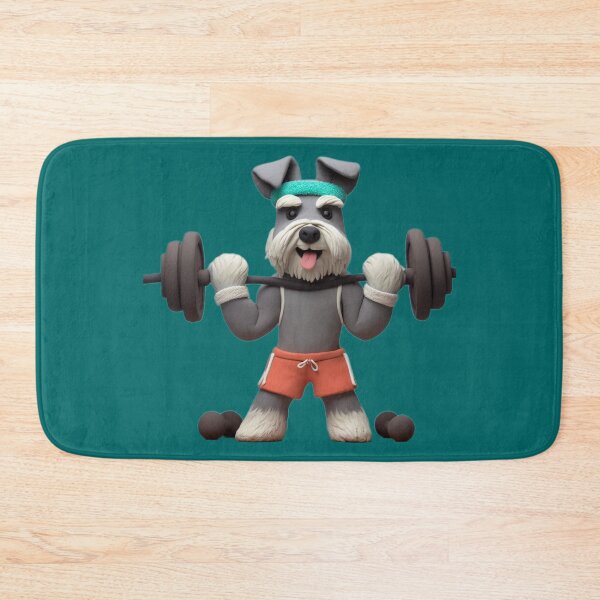 Item preview, Schnauzers Don’t Skip Leg Day designed and sold by barksandsqueaks.