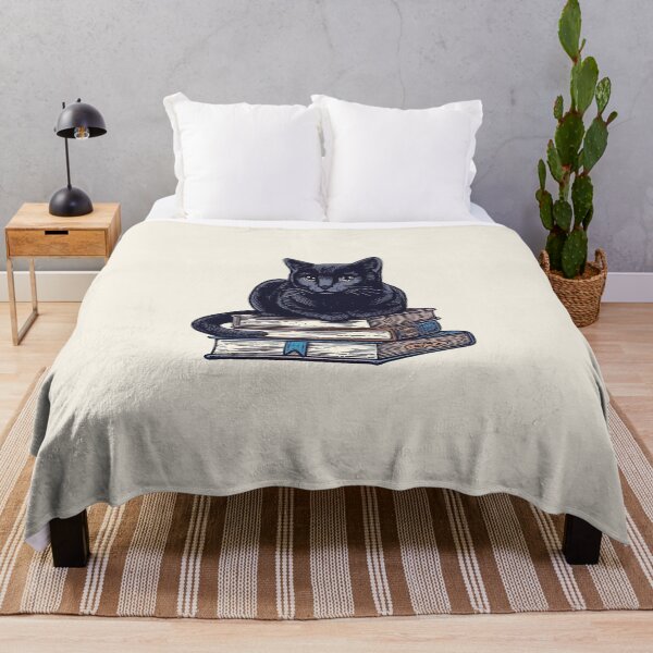 Item preview, Black Cat And Books designed and sold by VibeInkDesign.