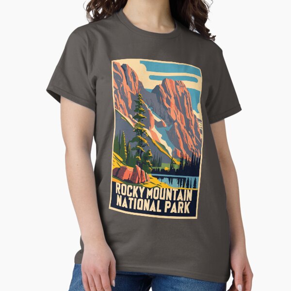 Vista previa del artículo con la obra «Un arte de viaje vintage del Parque Nacional de las Montañas Rocosas - Colorado - EE. UU.», diseñado y vendido por GoodOldVintage.