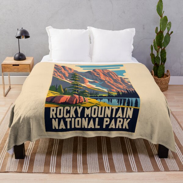Item preview, A Vintage Travel Art of the Rocky Mountain National Park - Colorado - US  designed and sold by GoodOldVintage.
