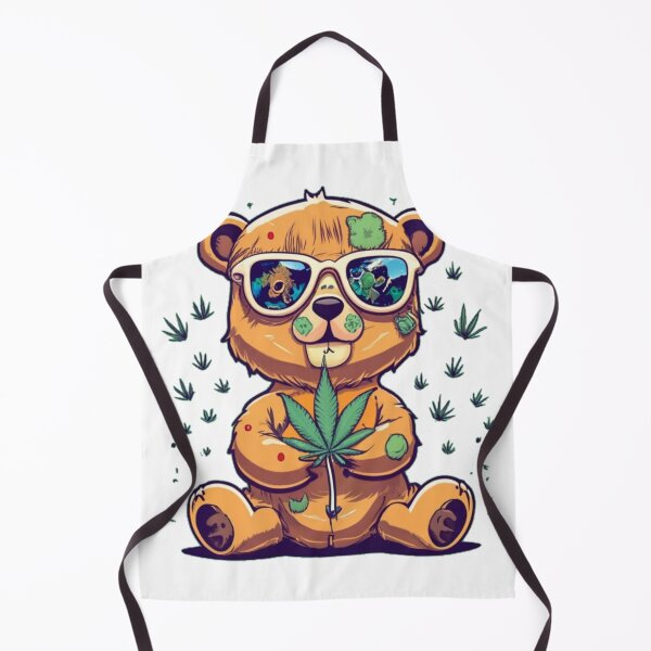 Item preview, Furry Cutie Bearbie Bear Arms Get High Funny Colorful Cute Humor Popart Style designed and sold by ShopSunday.