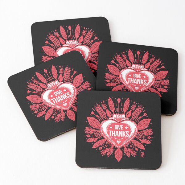Item preview, Give thanks, Red Heart for you - I LOVE YOU - Happy Thanksgiving designed and sold by ArtProjectShop.