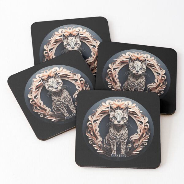 Item preview, Cat paper cut craft designed and sold by Marten-Store.
