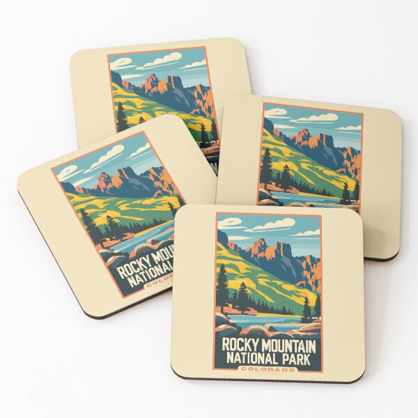 Item preview, A Vintage Travel Art of the Rocky Mountain National Park - Colorado - US  designed and sold by GoodOldVintage.