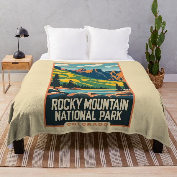 Item preview, A Vintage Travel Art of the Rocky Mountain National Park - Colorado - US designed and sold by GoodOldVintage.