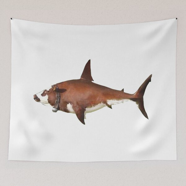 Item preview, cow shark designed and sold by Aesthetic Crew.