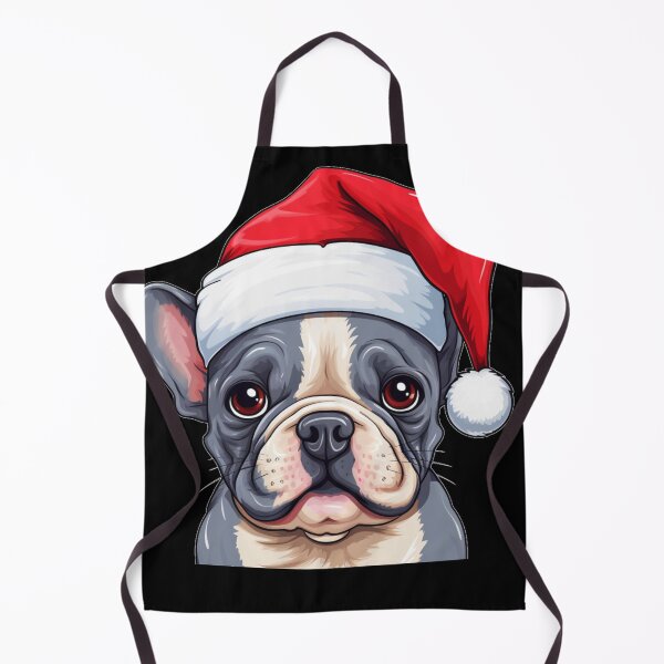 Item preview, Adorable sad French bulldog with a Santa hat designed and sold by happy-roars.