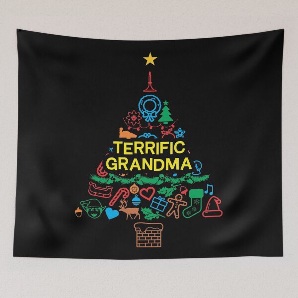 Item preview, Terrific Grandma Gift - Xmas Tree 2 - Christmas designed and sold by Vector-Artist.