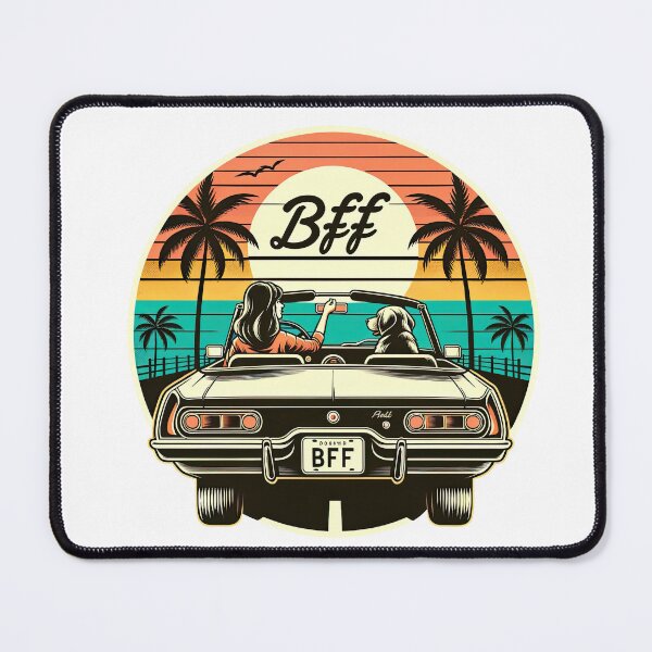 Item preview, BFF Best Friend Forever! dog and girl designed and sold by Arthoughts.