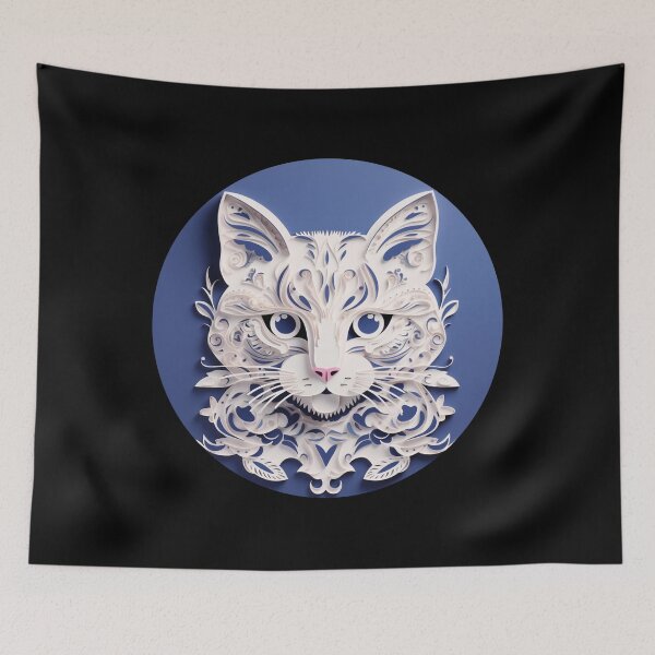 Item preview, Cat paper cut craft 3 designed and sold by Marten-Store.