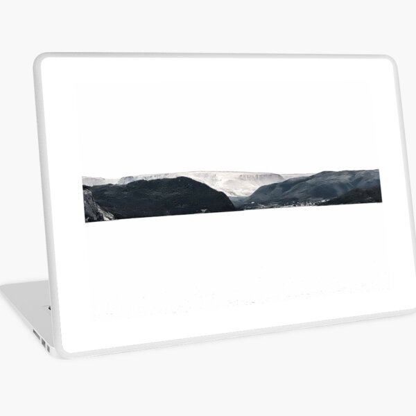 Aperçu de l'œuvre Fjord en noir et blanc créée et vendue par Jason Tompkins.