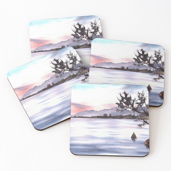 Item preview, Watercolor Adriatic seascape illustration Hand drawn designed and sold by BartolArt.
