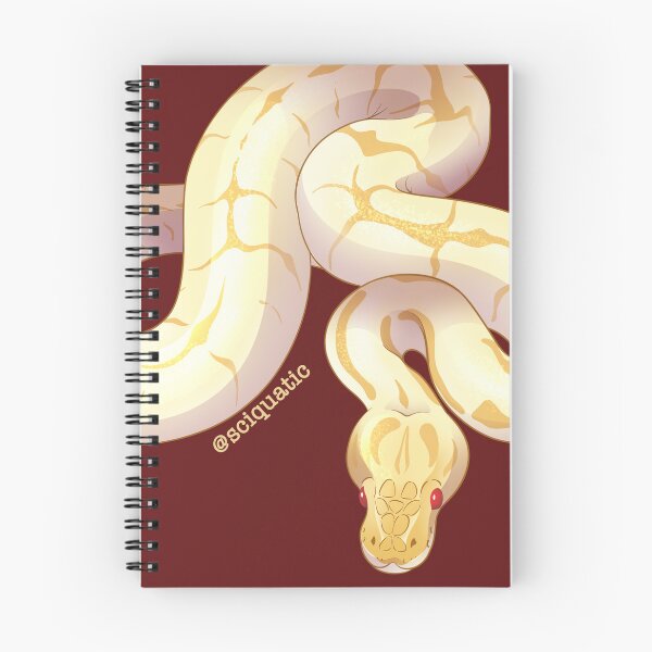 Item preview, Albino Spider Ball Python illustration by @Sciquatic designed and sold by Sciquatic-Arts.