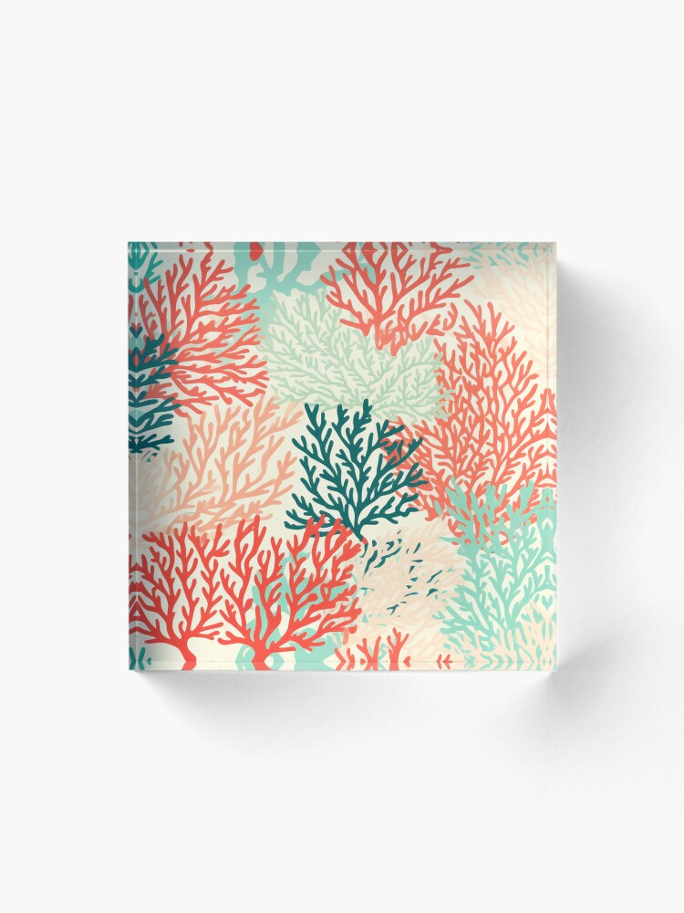Thumbnail 1 von 5, Acrylblock, Coral Reef Pattern designt und verkauft von SideSignal.
