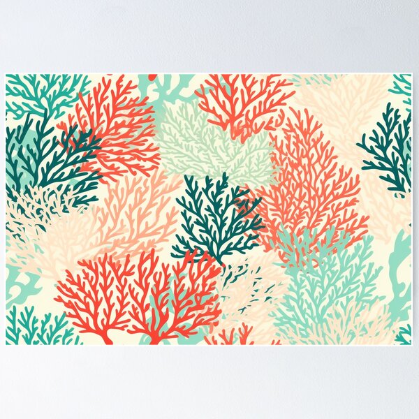Artikelvorschau, Coral Reef Pattern entworfen und verkauft von SideSignal.