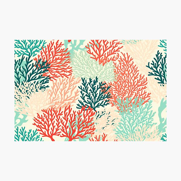 Aperçu de l'œuvre Coral Reef Pattern créée et vendue par SideSignal.