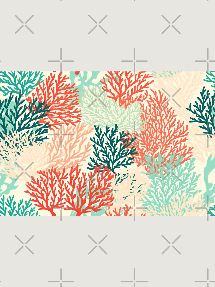 Thumbnail 6 von 6, Premium Oversized Pullover, Coral Reef Pattern designt und verkauft von SideSignal.