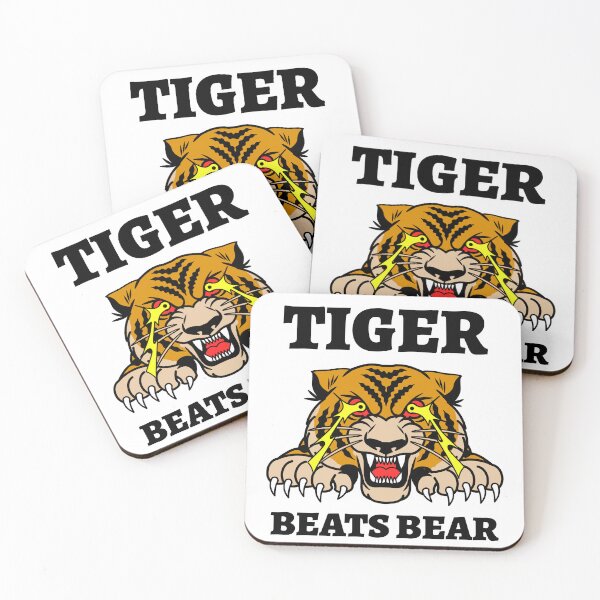 Item preview, Tiger Beats Bear Animal Facts  Fun Trivia Education designed and sold by StudioTVDinners.
