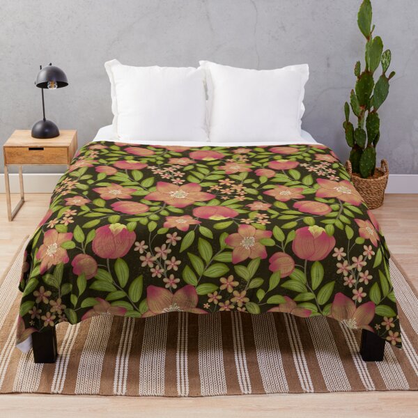 Item preview, Hellebore Floral - Brown designed and sold by JaselviiStudio.