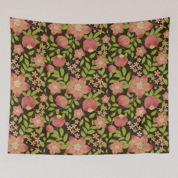 Item preview, Hellebore  Floral - Brown designed and sold by JaselviiStudio.