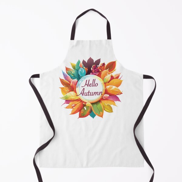Item preview, Hello Autumn Colorful Fall Leaves Graphic designed and sold by dadp616.