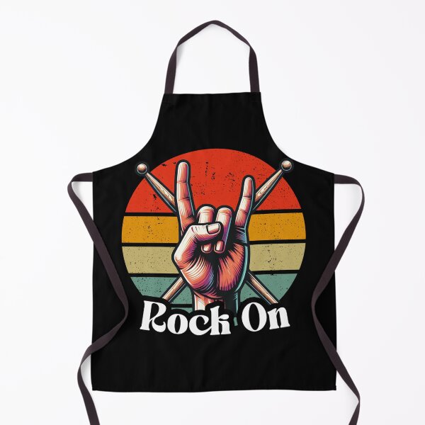 Item preview, Rock On! - Retro Drum Stick Art - Percussion Player designed and sold by SRZT.