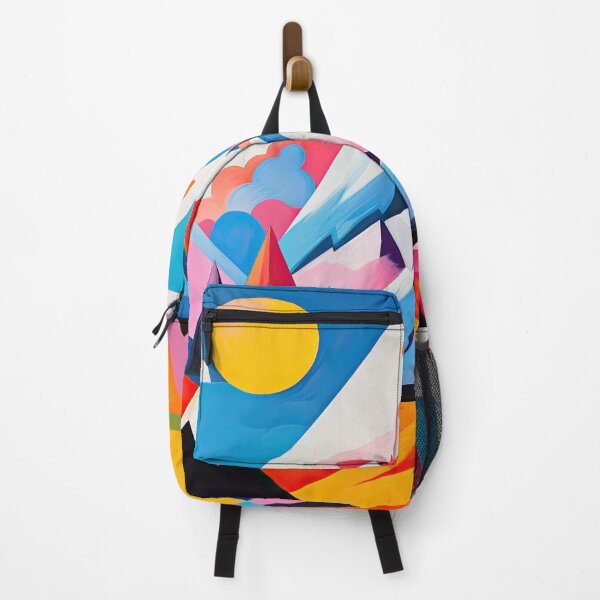 Item preview, Explore "Simplistic & Minimalistic Alps" with Bauhaus Flair and Vivid Colors designed and sold by ArtificialGenes.