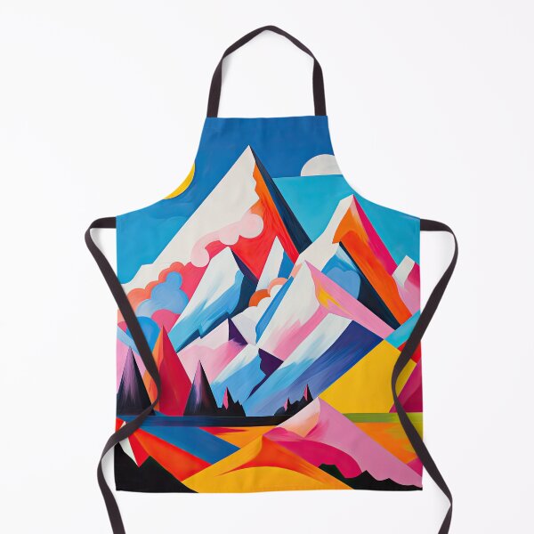 Item preview, Explore "Simplistic & Minimalistic Alps" with Bauhaus Flair and Vivid Colors designed and sold by ArtificialGenes.