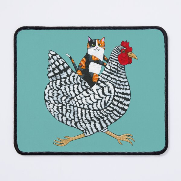 Item preview, Calico Cat Chicken Ride designed and sold by KilkennyCat Art.