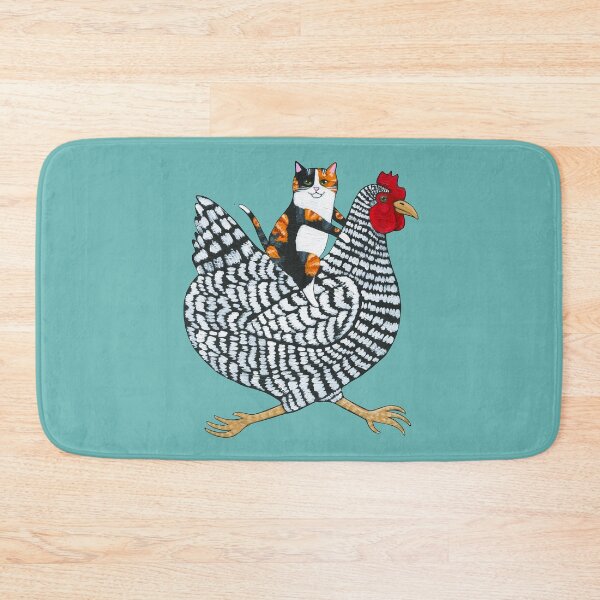 Item preview, Calico Cat Chicken Ride designed and sold by KilkennyCat Art.
