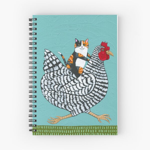 Item preview, Calico Cat Chicken Ride designed and sold by KilkennyCat Art.